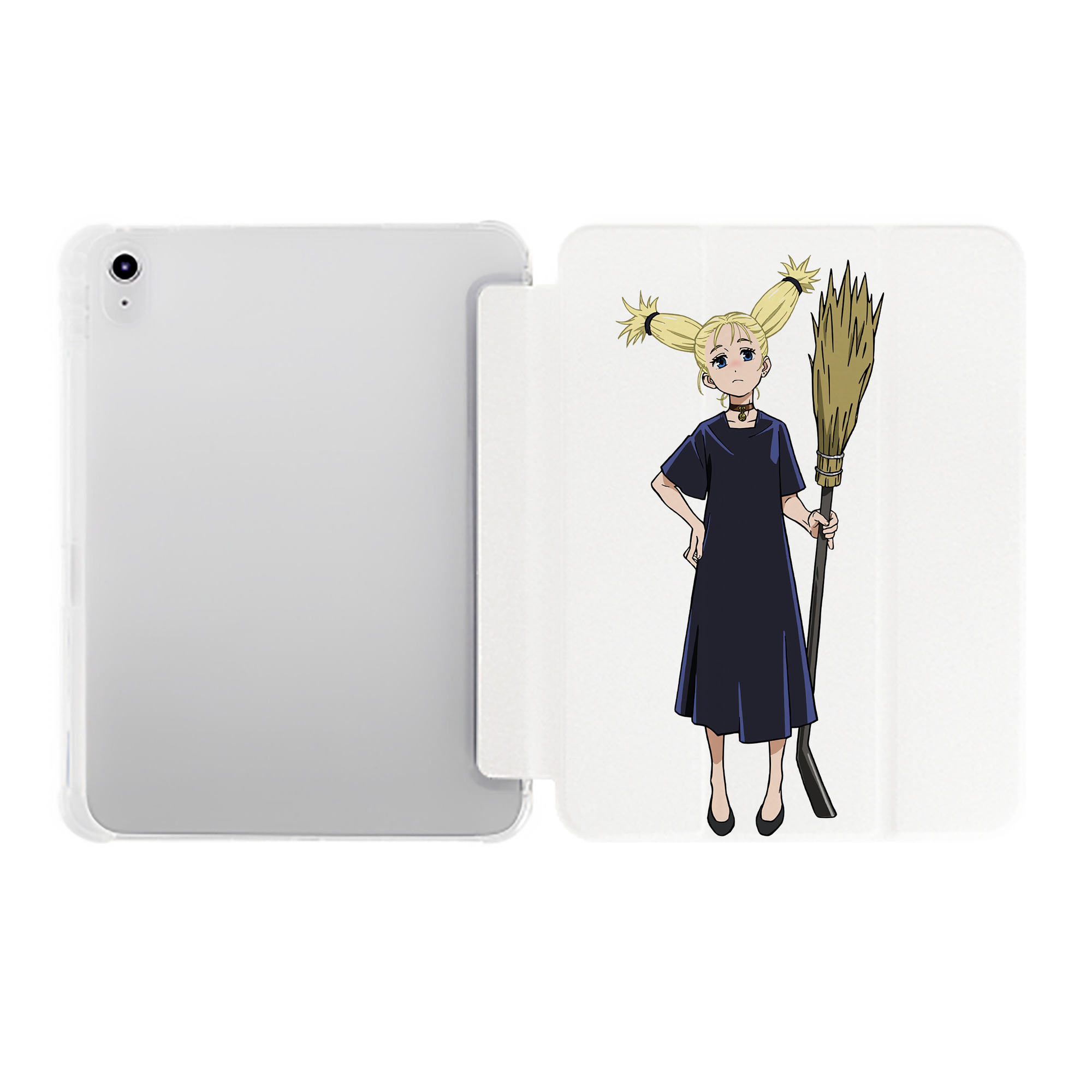 （画像用） 呪術廻戦 Jujutsu Kaisen IPad ケース ペン収納付き 三つ折りスタンド PUレザー×シリコン 対応機種9.5/10.5/10.9インチ